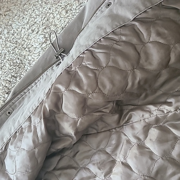 Lucky Brand Tan Utility Jacket with Hood - Picture 6 of 9